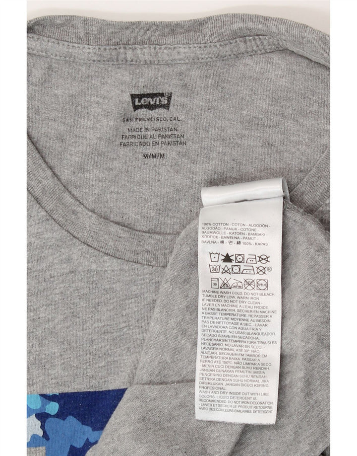 Ανδρικό γραφικό T-Shirt Levi's Top Μεσαίο Γκρι Βαμβακερό
