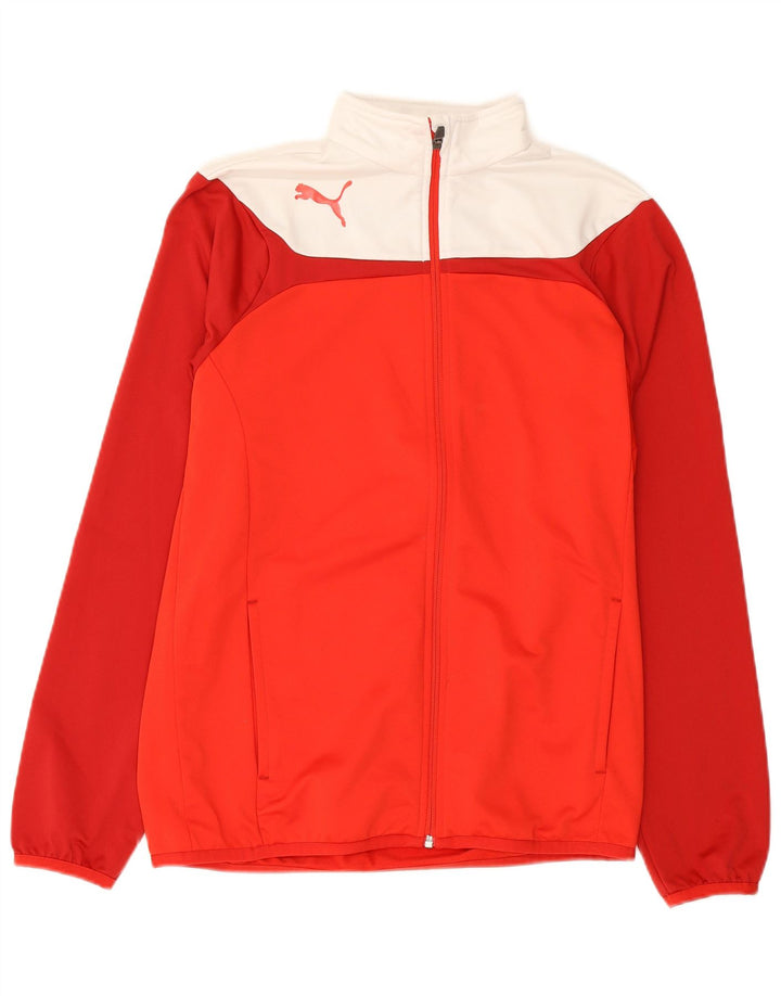 Puma Boys Graphic αθλητική φόρμα Top Jacket 15-16 Years Red Colourblock