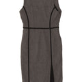 Zara Γυναικείο Αμάνικο Φόρεμα με θήκη UK 12 Medium Grey Polyester