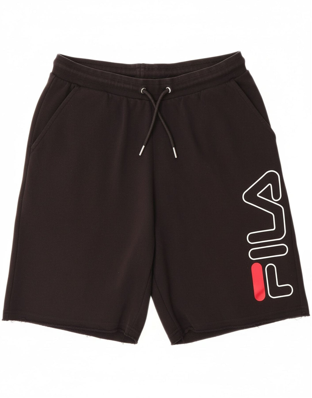 FILA Mens Graphic Sport Shorts Medium  Black Cotton