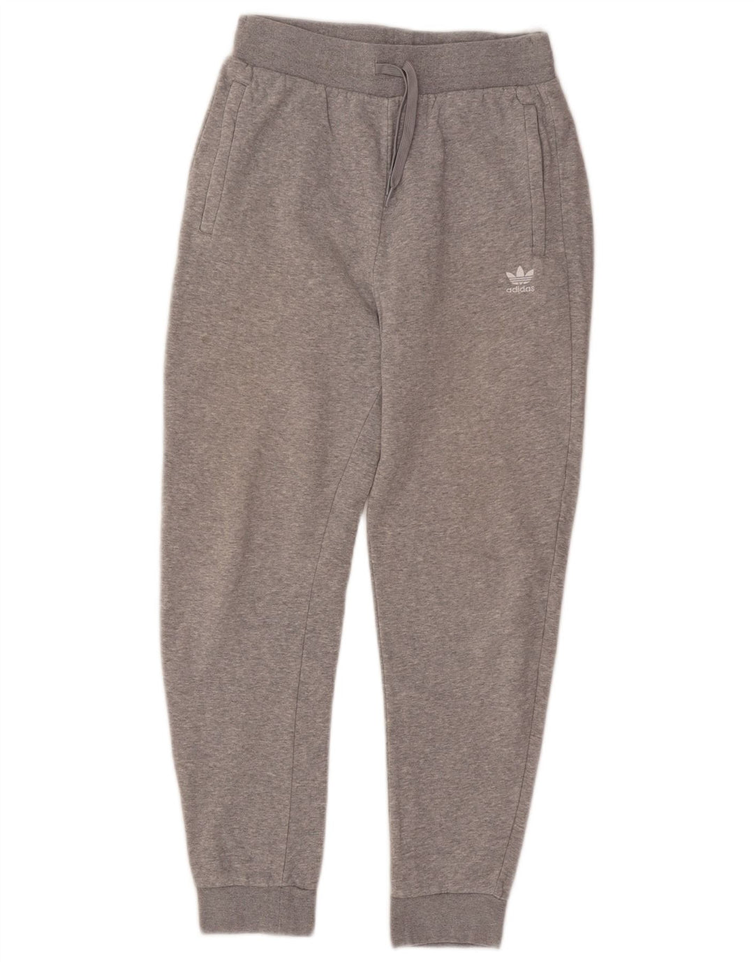 Γυναικεία αθλητική φόρμα Adidas Παντελόνι Joggers UK 12 μεσαίο γκρι βαμβακερό