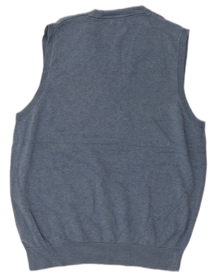 Marks & Spencer Ανδρικό γιλέκο Tank Top μεγάλο μπλε βαμβακερό