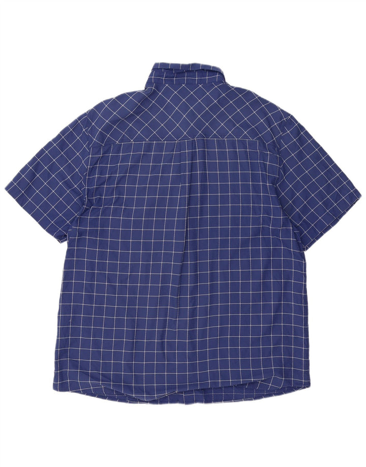 Ανδρικό κοντομάνικο πουκάμισο Rohan XL Blue Check Polyamide