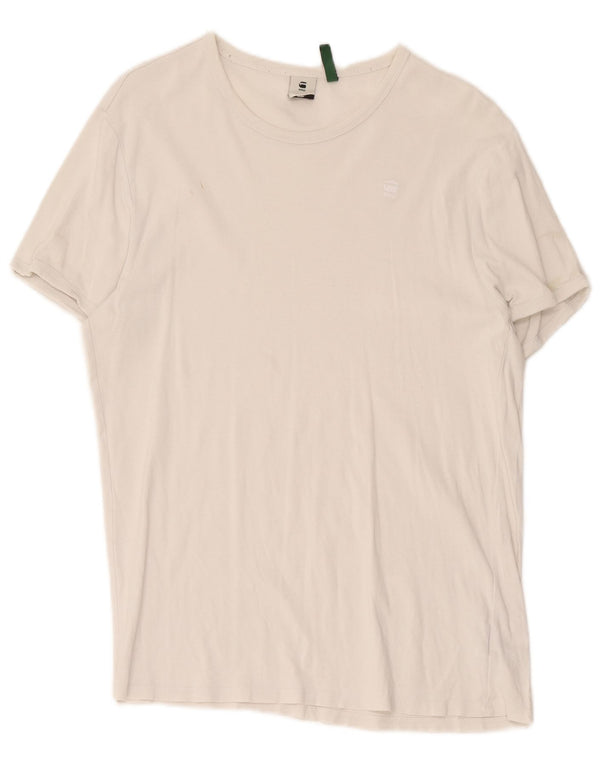 Ανδρικό T-Shirt G-Star Top 2XL Λευκό βαμβακερό