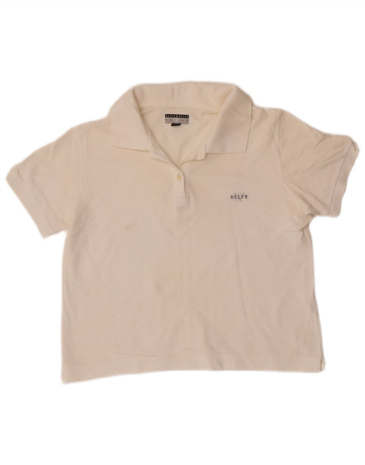 Γυναικείο πουκάμισο Crop Polo Belfe & Belfe IT 46 Μεγάλο λευκό βαμβακερό