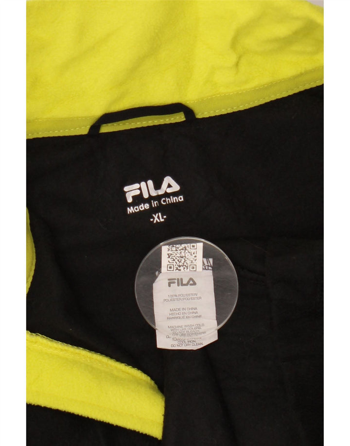 Ανδρικό φερμουάρ FILA Fleece Jumper XL Μαύρο Πολυεστέρας