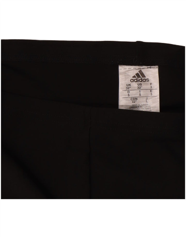 ADIDAS Womens Climalite Swimming Shorts UK 14 Large Black Polyester