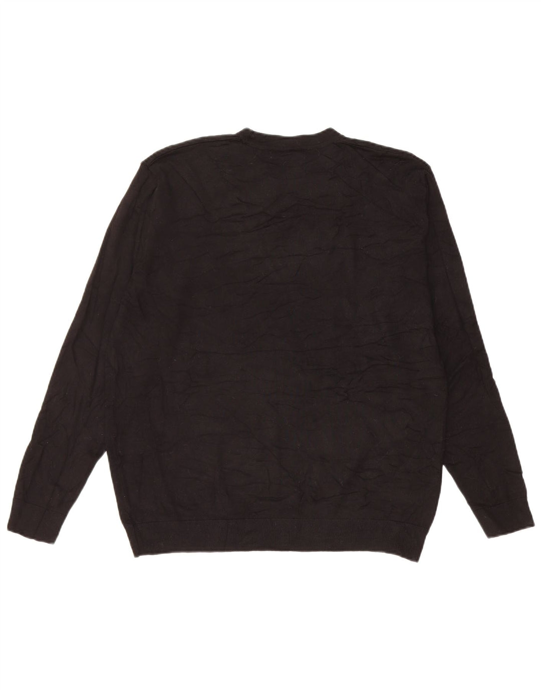 Ανδρικό πουλόβερ Zara Crew Neck Jumper Μικρή μαύρη βισκόζη