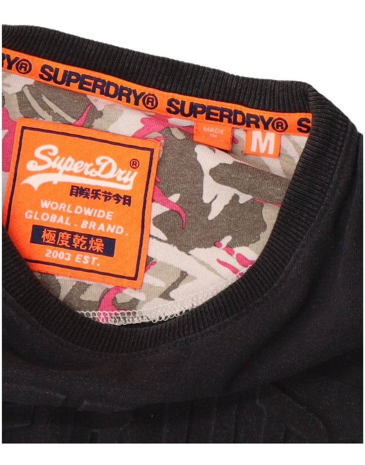 Ανδρικό γραφικό μπλουζάκι SUPERDRY Τοπ μεσαίο μπλε ναυτικό βαμβακερό