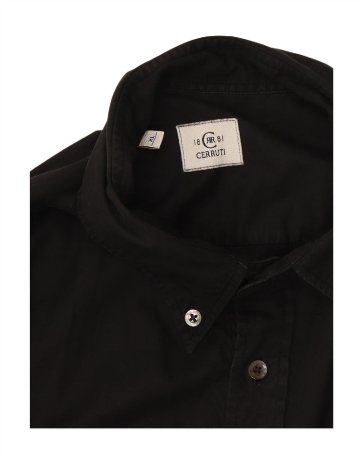 Ανδρικό γραφικό πουκάμισο CERRUTI 1881 XL Μαύρο