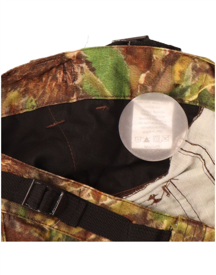 VINTAGE Ανδρικό ίσιο παντελόνι Cargo Medium W32 L31 Khaki Floral Polyester