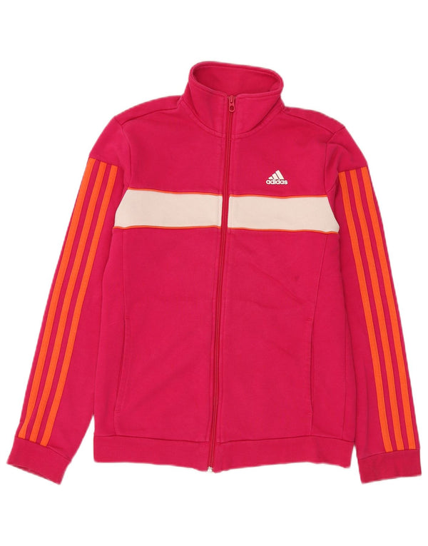Γυναικεία αθλητική φόρμα Adidas Top Jacket UK 8/10 Small Pink Colourblock Βαμβακερό