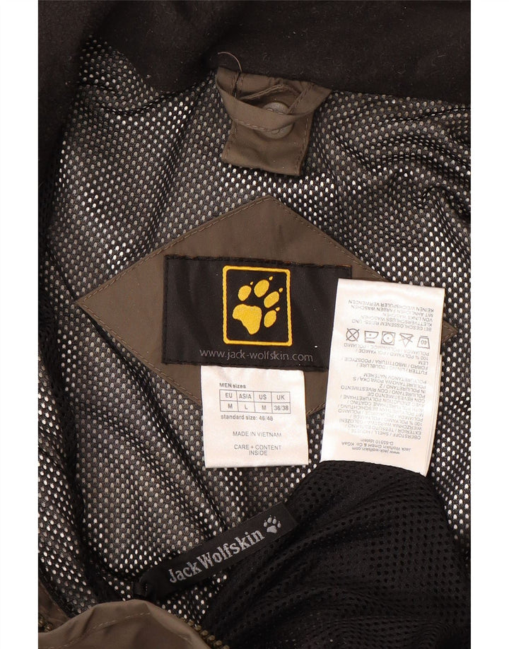 Ανδρικό μπουφάν βροχής JACK WOLFSKIN UK 36/38 Μεσαίου καφέ χρώματος πολυαμίδιο