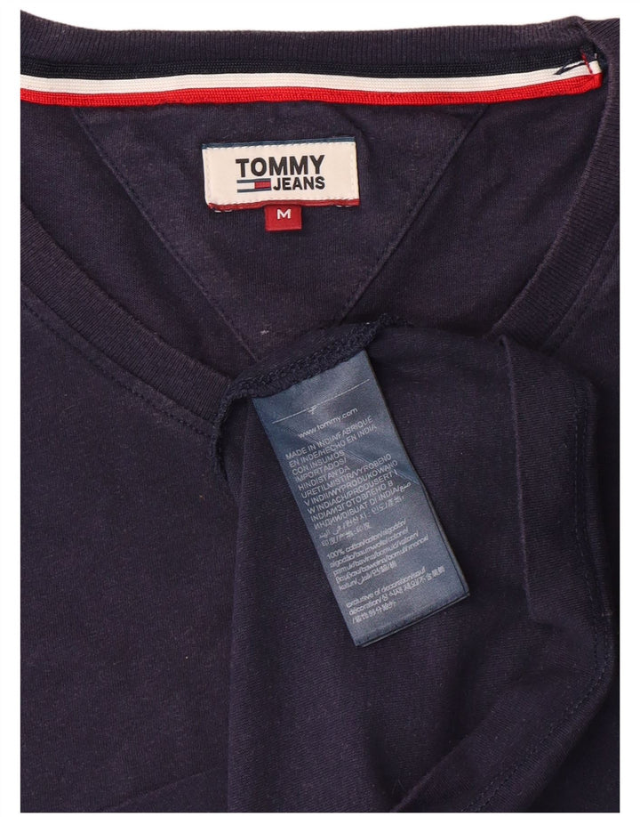 Γυναικείο T-Shirt Tommy Hilfiger Τοπ μεσαίου μπλε βαμβακερό