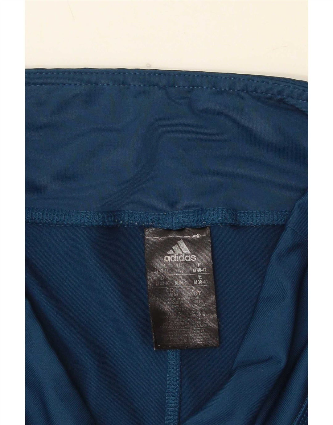 Adidas Γυναικεία Κάπρι Κολάν UK 12/14 Μεσαίο Μπλε Πολυεστέρας
