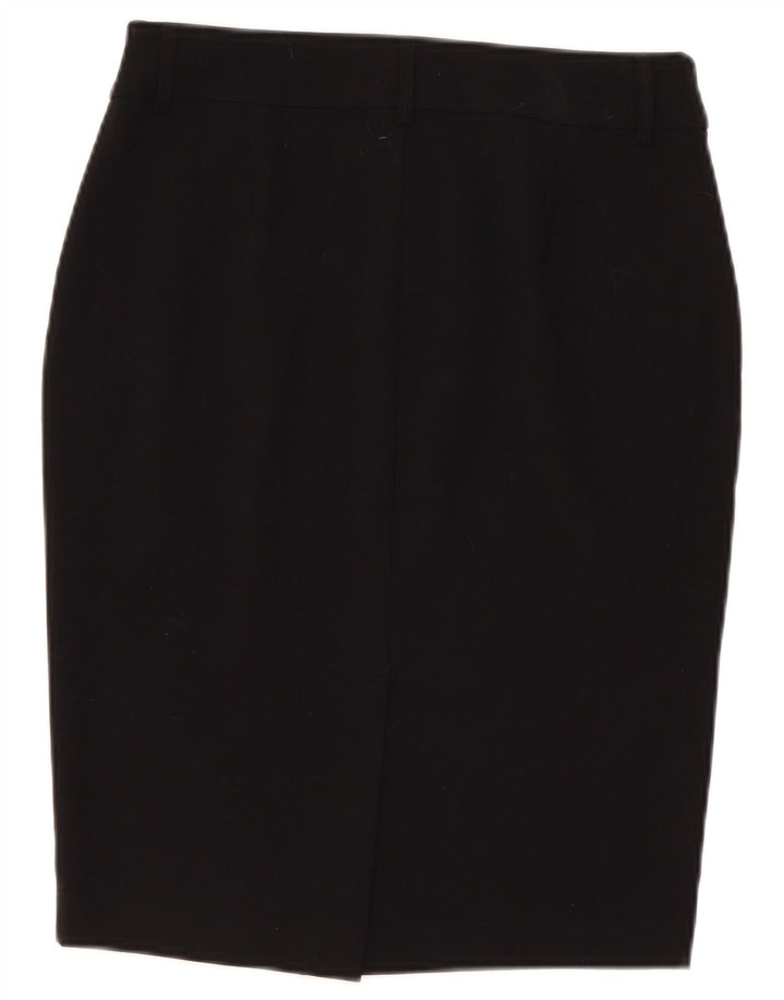 Marks & Spencer Γυναικεία Pencil Φούστα UK 10 Small W30 Black Polyester