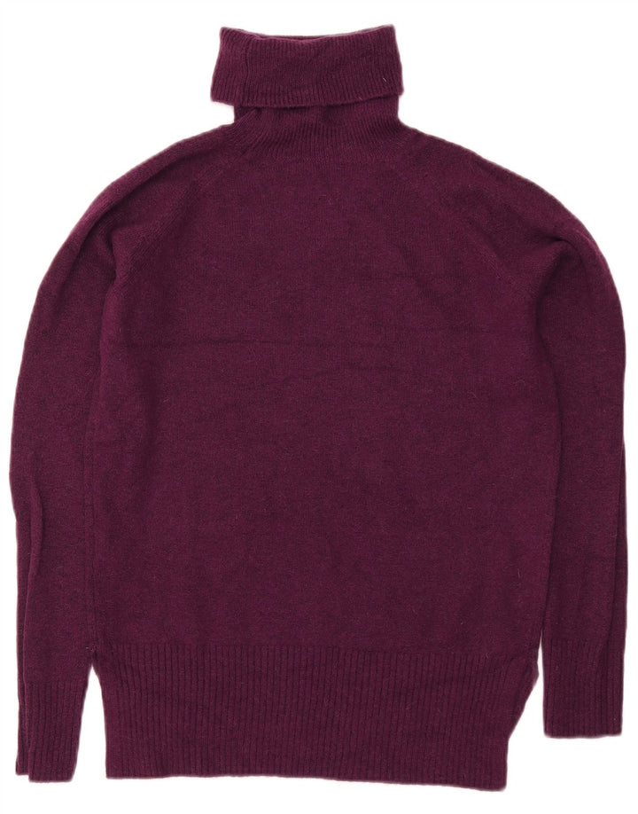 HOBBS γυναικείο πουλόβερ με ρολό λαιμόκοψη UK 10 Small Burgundy