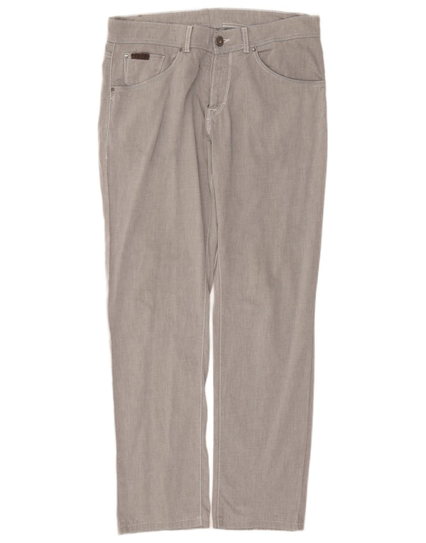 Ανδρικό ίσιο casual παντελόνι Trussardi W36 L31 Γκρι βαμβακερό