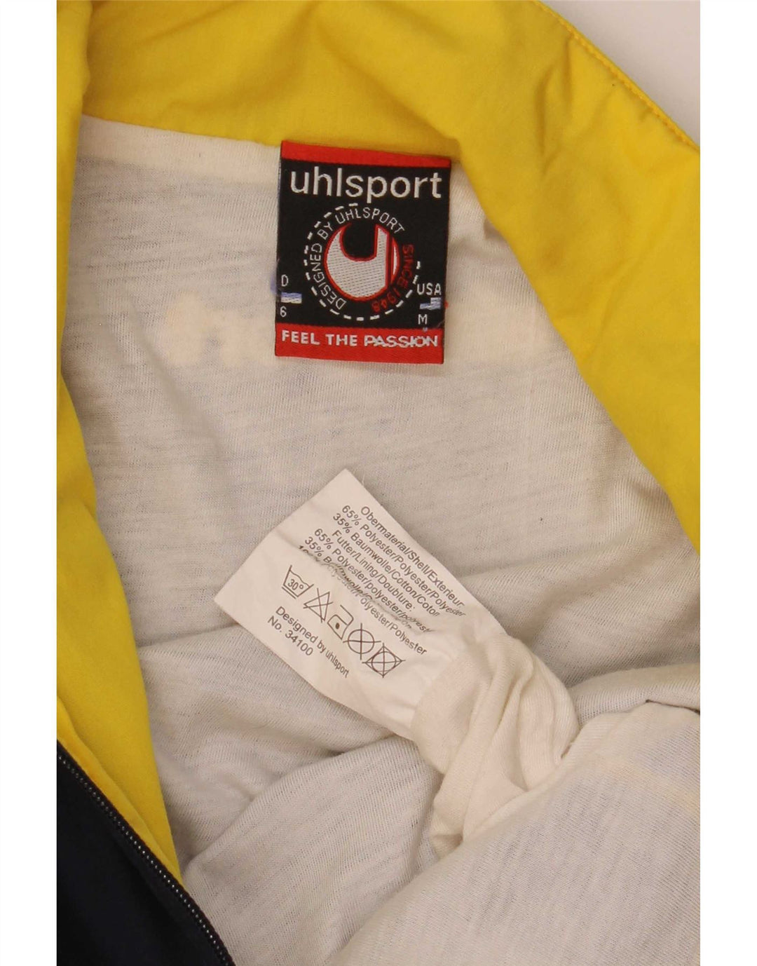 Ανδρική φόρμα γυμναστικής γραφική Uhlsport Top μπουφάν μεσαίου μπλε ναυτικού χρώματος