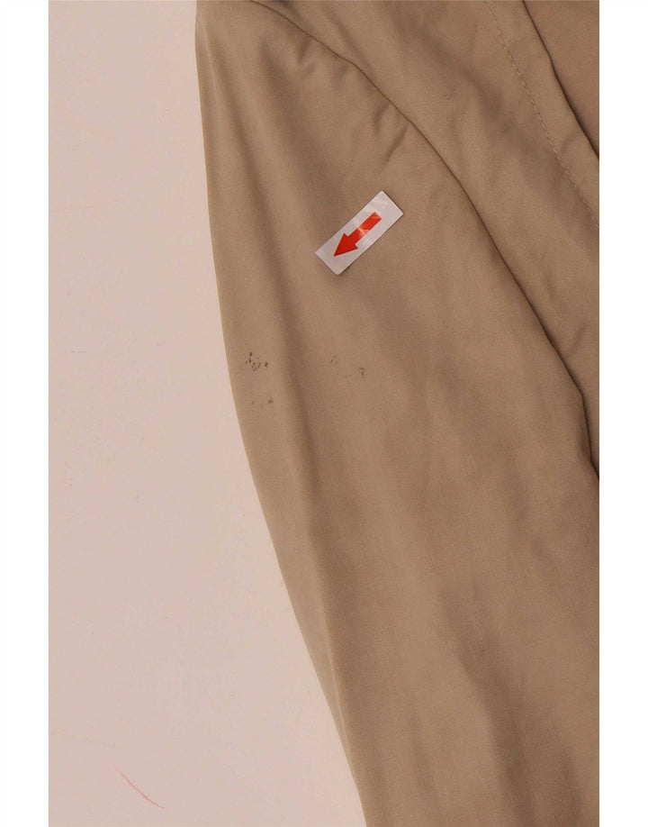 Massimo Dutti Γυναικεία κοντή καμπαρντίνα με διπλό στήθος UK 14 Medium Beige