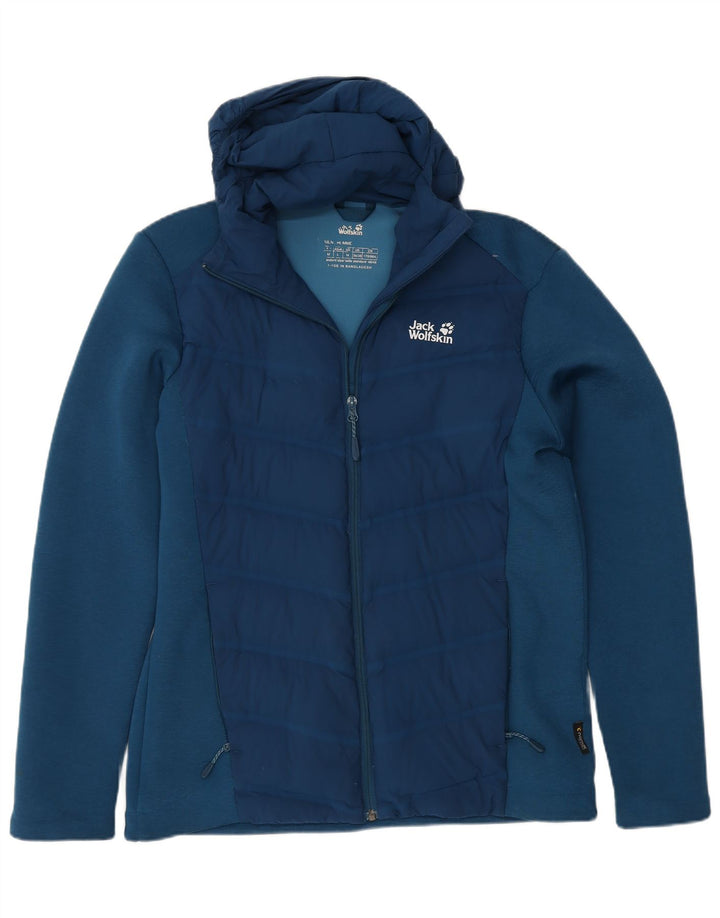Jack Wolfskin Ανδρικό μπουφάν με κουκούλα αντιανεμικό UK 36/38 Small Blue Polyester