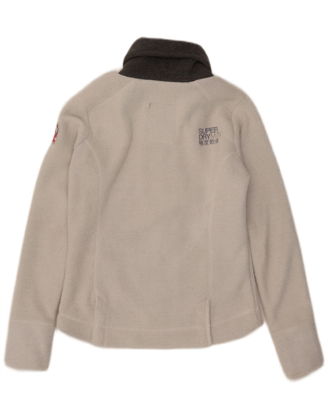 Superdry Γυναικείο Fleece Jacket UK 14 Large White Polyester
