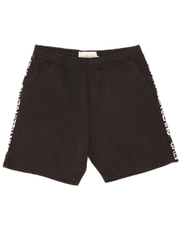 Ανδρικό γραφικό αθλητικό σορτς Calvin Klein XL μαύρο βαμβακερό