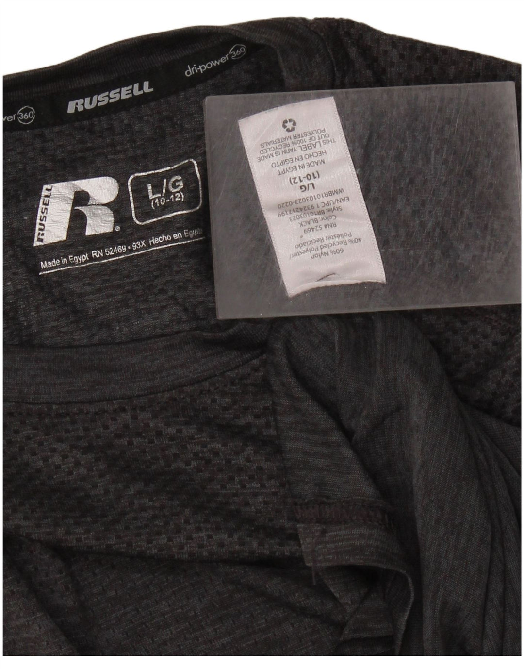 Μπλουζάκι RUSSELL ATHLETIC για κορίτσια Dri-Power Top 10-11 ετών μεγάλο γκρι