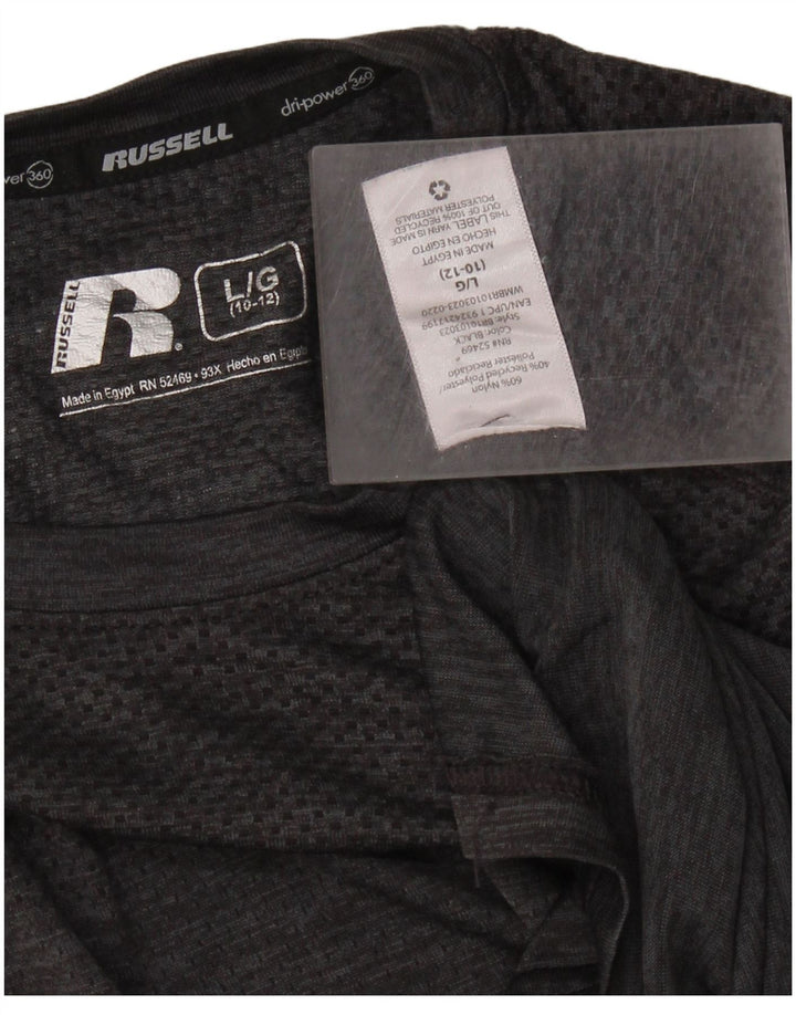 Μπλουζάκι RUSSELL ATHLETIC για κορίτσια Dri-Power Top 10-11 ετών μεγάλο γκρι