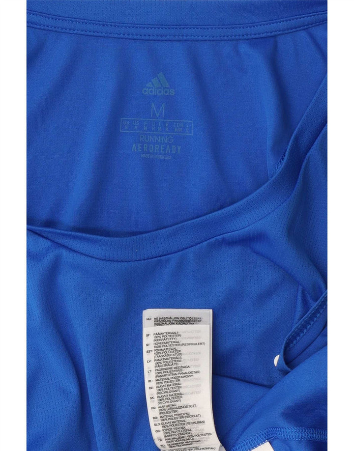 Adidas Ανδρικό γραφικό γιλέκο Aeroready Top Medium Blue Polyester