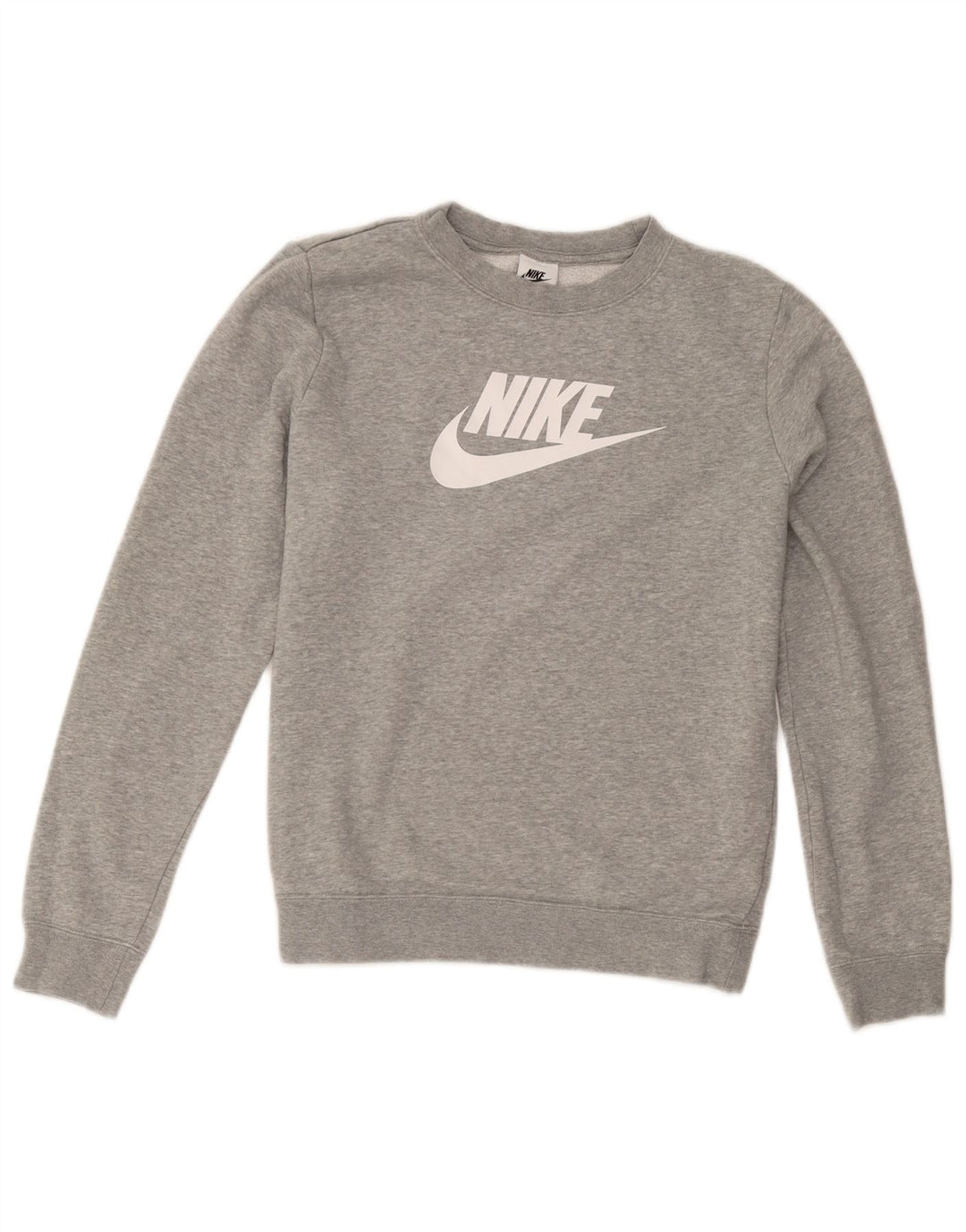 Γυναικείο γραφικό υπερμεγέθη φούτερ Nike UK 10 Μικρό γκρι βαμβακερό