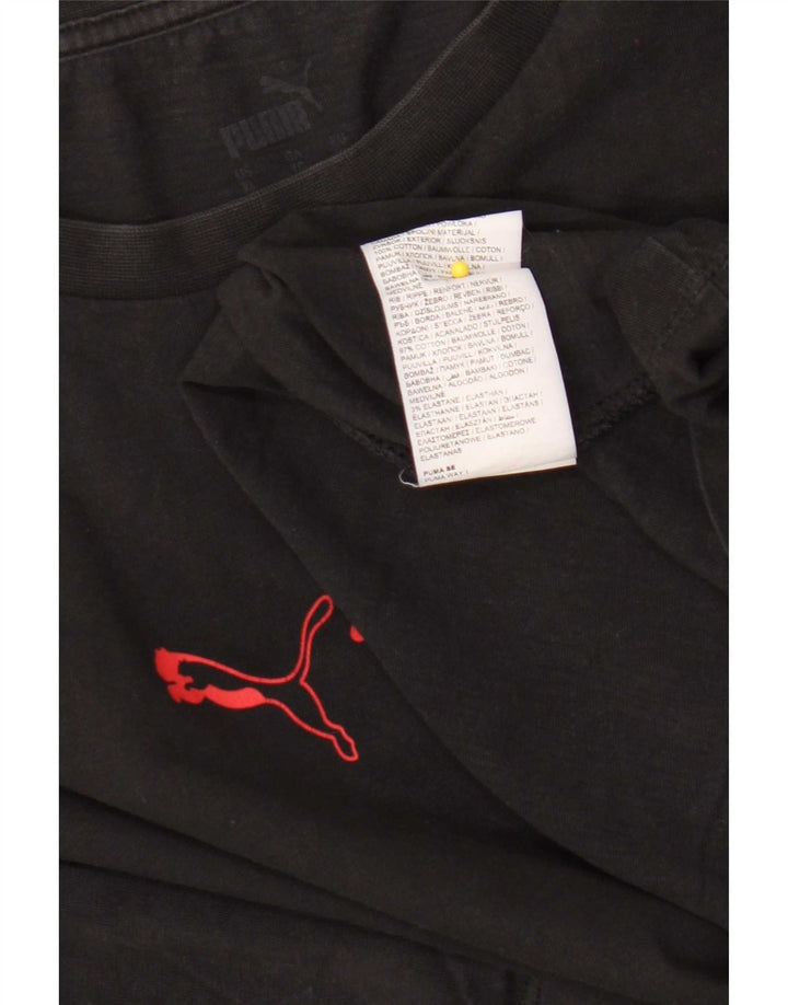 Puma Ανδρικό T-Shirt Top XL Μαύρο βαμβακερό