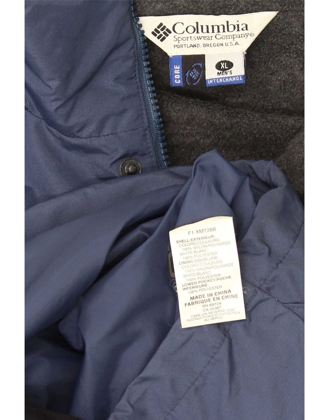 Ανδρικό τζάκετ Columbia Interchange Windbreaker UK 42 XL Blue Colourblock