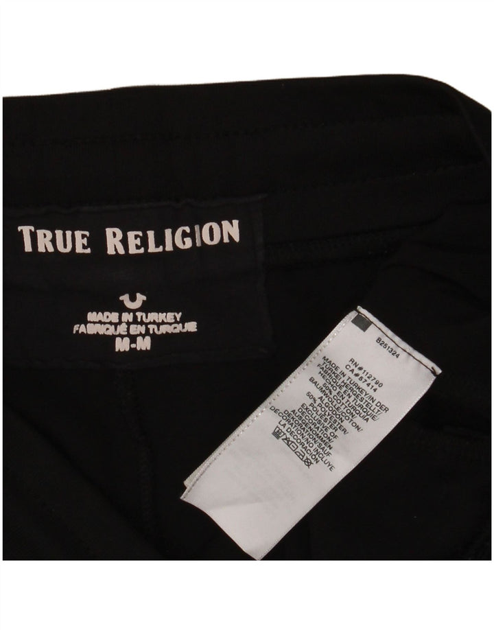 TRUE RELIGION Γυναικεία αθλητική φόρμα Παντελόνι Joggers UK 14 Medium Black