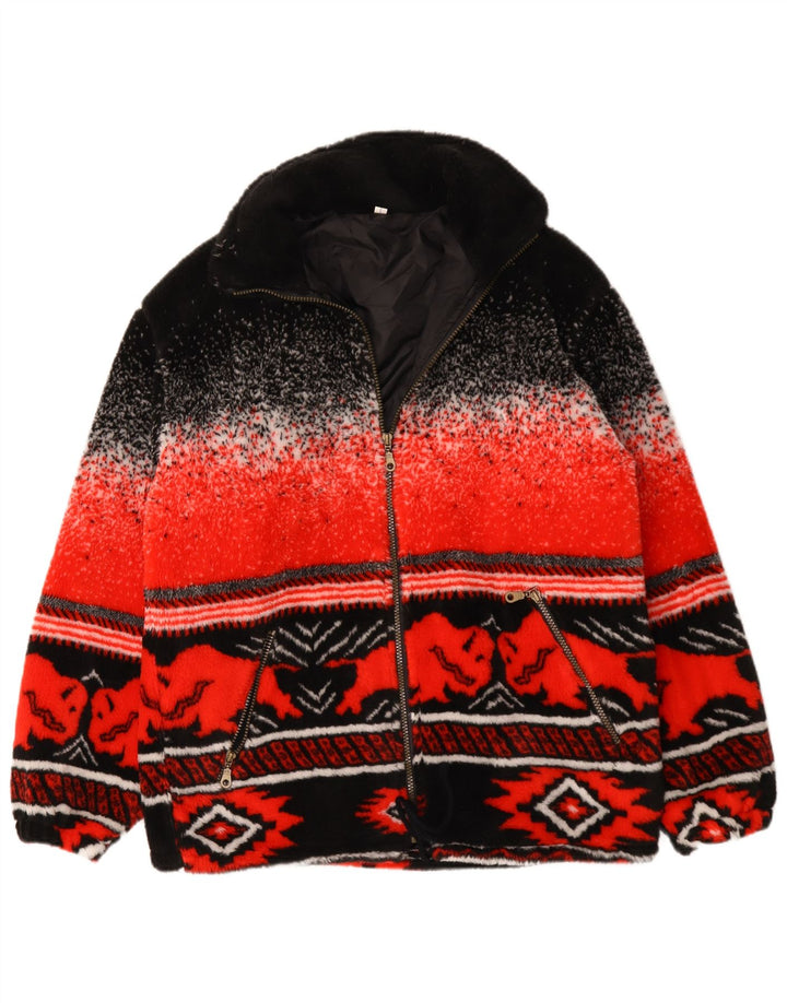Vintage Ανδρικό Ζακέτα πουλόβερ UK 38 Medium Red Fair Isle