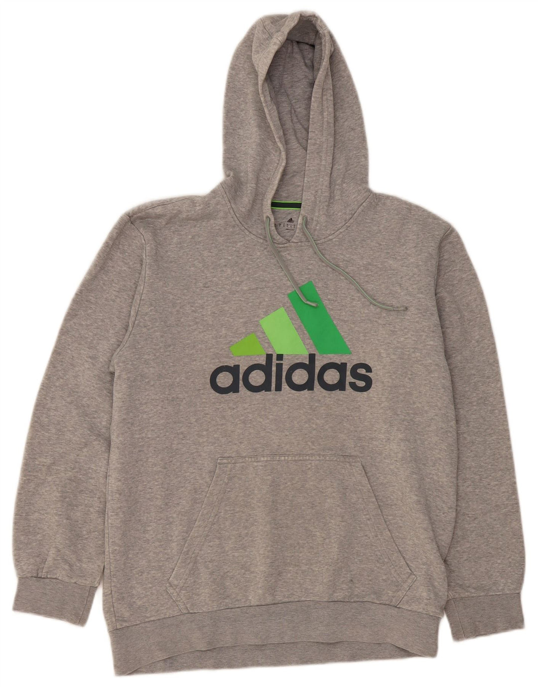 Ανδρικό γραφικό κουκούλα Adidas, μεσαίο γκρι