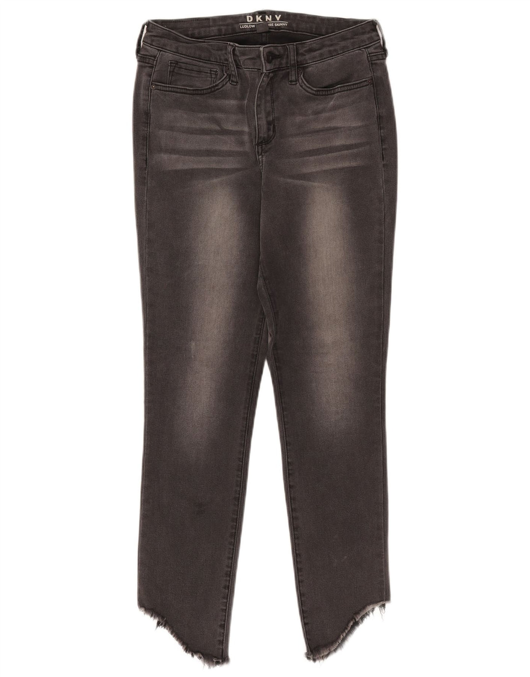 DKNY Γυναικεία Ludlow Ψηλόχρωμα Skinny Jeans W28 L26 Μαύρο βαμβακερό