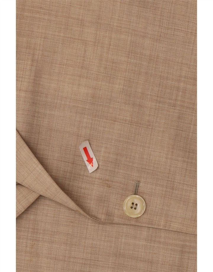 Ravazzolo Ανδρικό σακάκι με 2 κουμπιά μπλέιζερ IT 46 Μικρό μπεζ παρθένο μαλλί