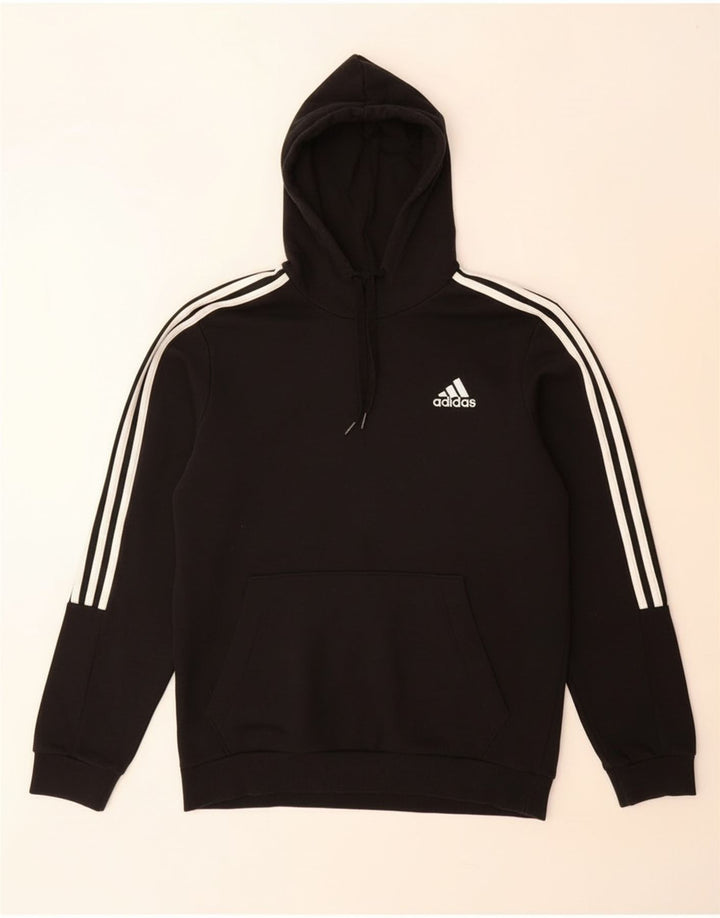 Ανδρικό φούτερ Adidas, μεσαίο μαύρο βαμβακερό