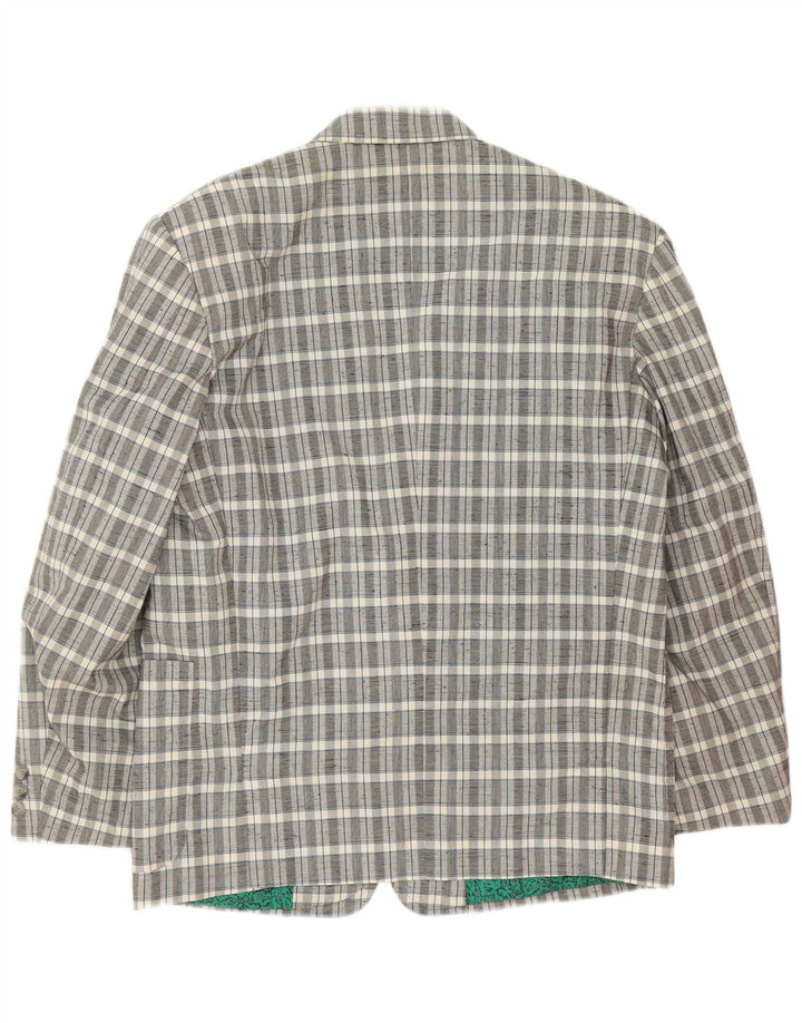 Stratos Ανδρική 2 κουμπιά 2 τεμαχίων UK 38 Medium Grey Check Classic