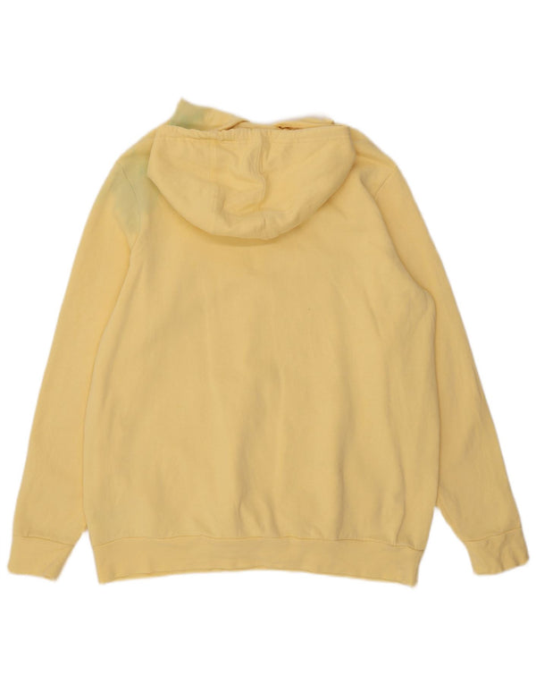 Adidas Γυναικείο γραφικό φούτερ με κουκούλα UK 20/22 XL κίτρινο βαμβάκι