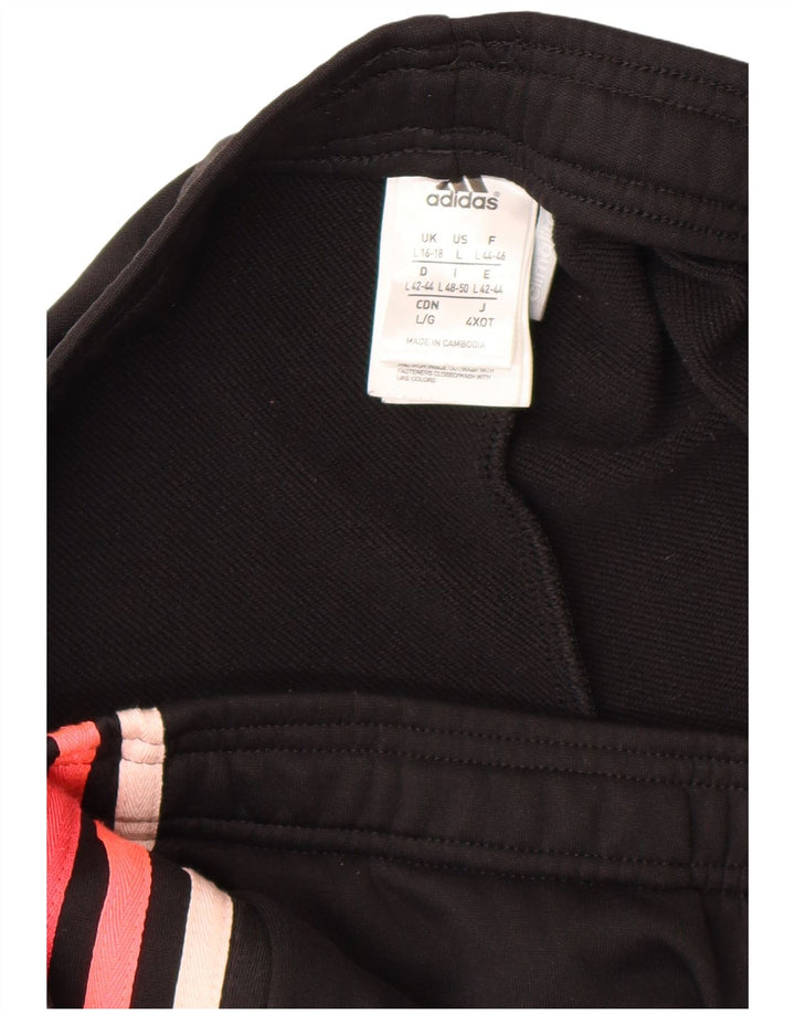 Γυναικεία αθλητική φόρμα Adidas Climalite UK 16/18 μεγάλο μαύρο πολυεστέρα