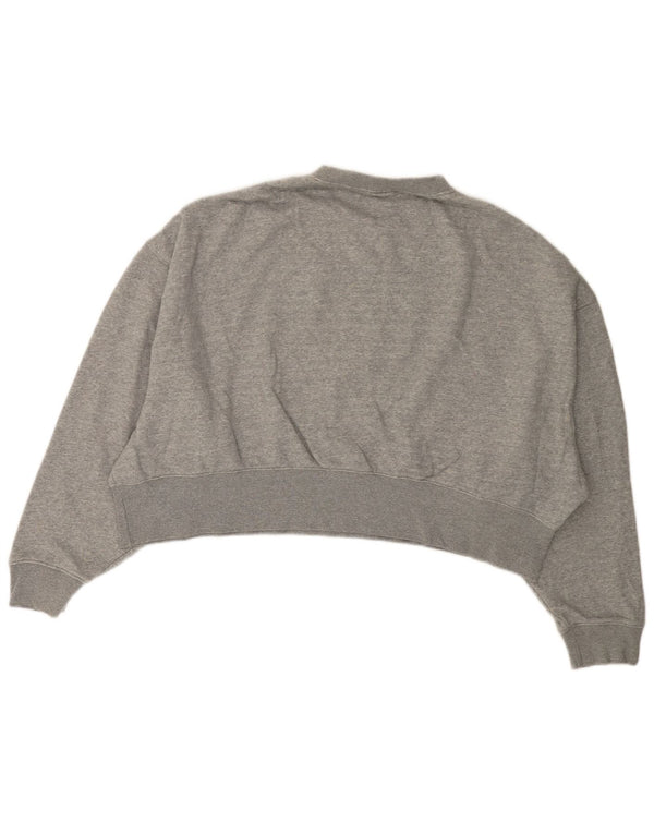 Γυναικείο φούτερ NIKE Crop Jumper UK 14 Μεσαίο γκρι βαμβακερό