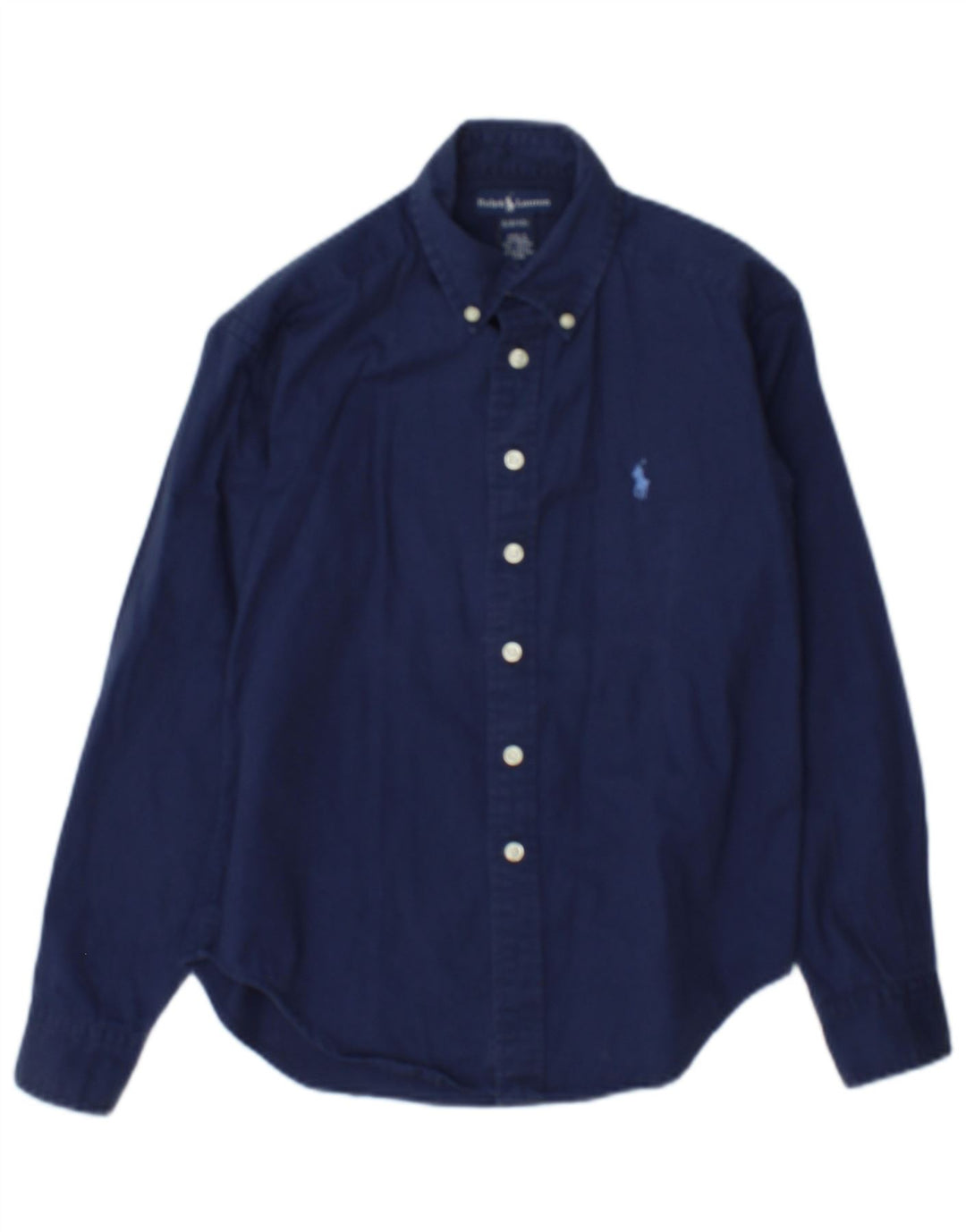 Ralph Lauren Boys πουκάμισο 8-9 ετών Small Navy Blue Cotton