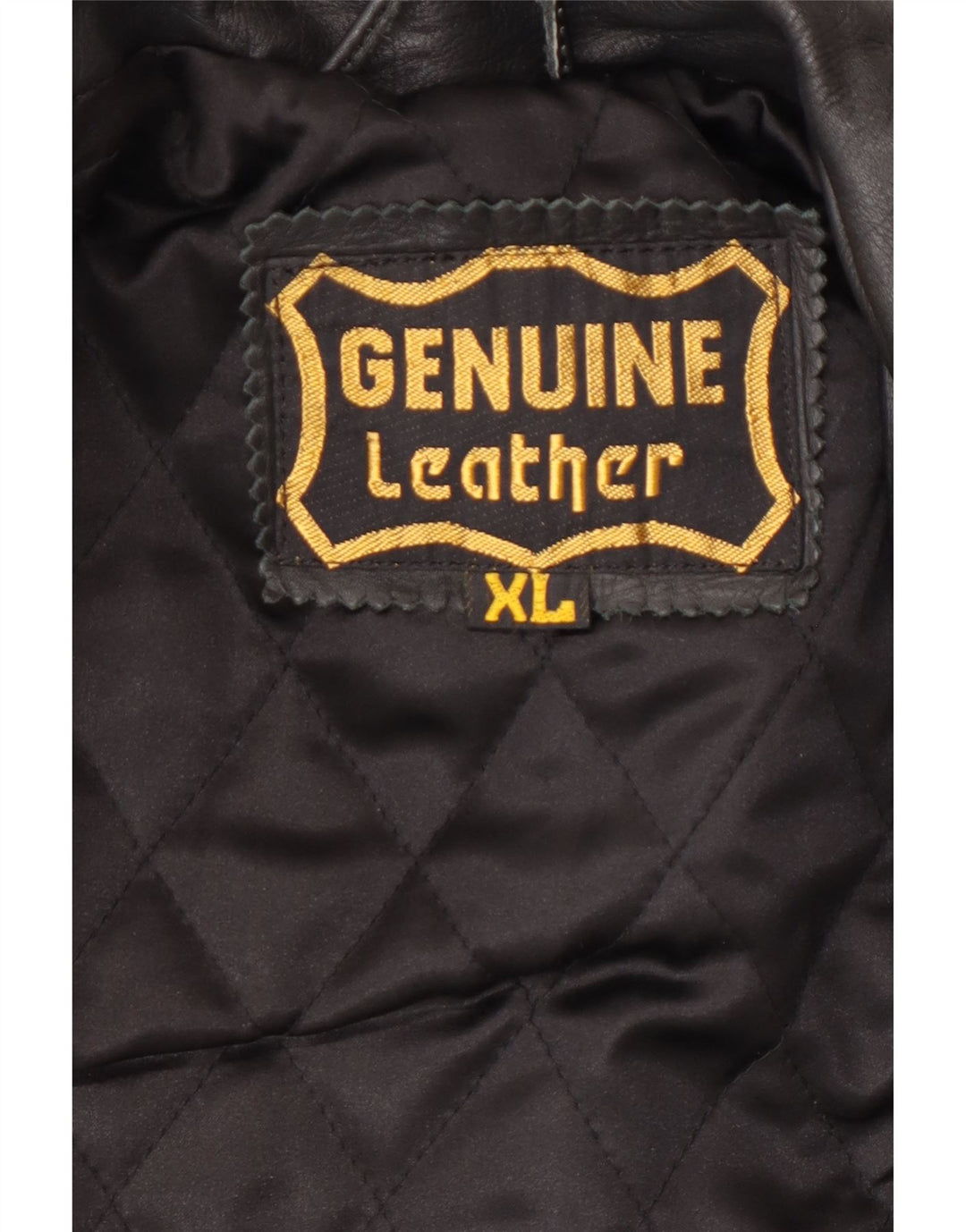 VINTAGE Ανδρικό Δερμάτινο Μπουφάν UK 42 XL Μαύρο Colourblock Δερμάτινο