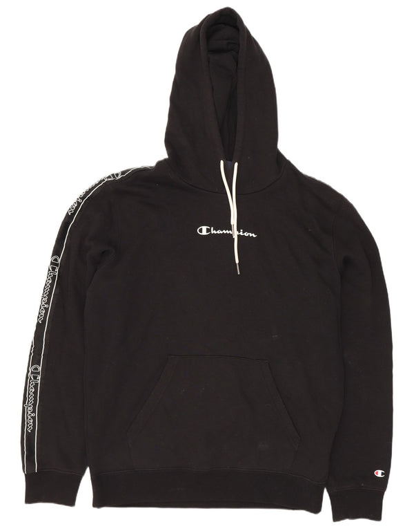 Ανδρικό Champion Graphic Hoodie Jumper Μεσαίο μαύρο βαμβακερό