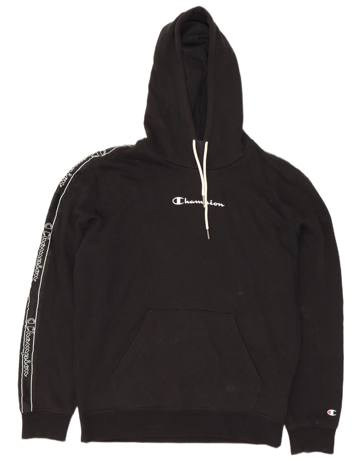 Ανδρικό Champion Graphic Hoodie Jumper Μεσαίο μαύρο βαμβακερό