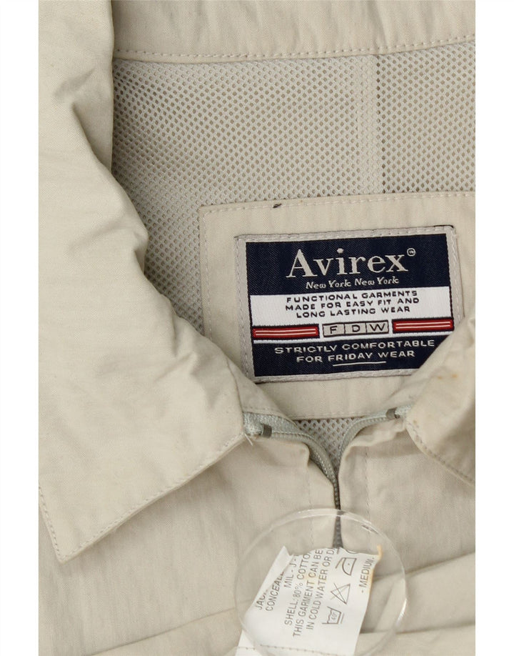 Ανδρικό μπουφάν Avirex Bomber UK 38 Medium Beige Βαμβακερό
