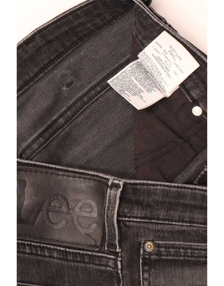 Lee Mens Slim Jeans W31 L34 Μαύρο βαμβακερό