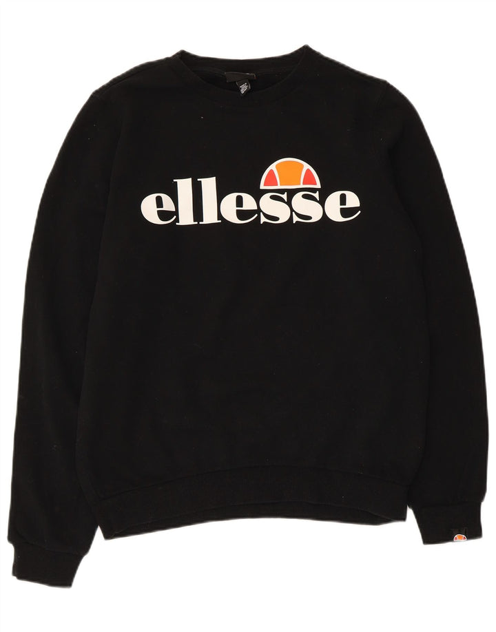 Γραφικό Φούτερ Ellesse Boys Jumper 13-14 ετών Μαύρο Βαμβακερό
